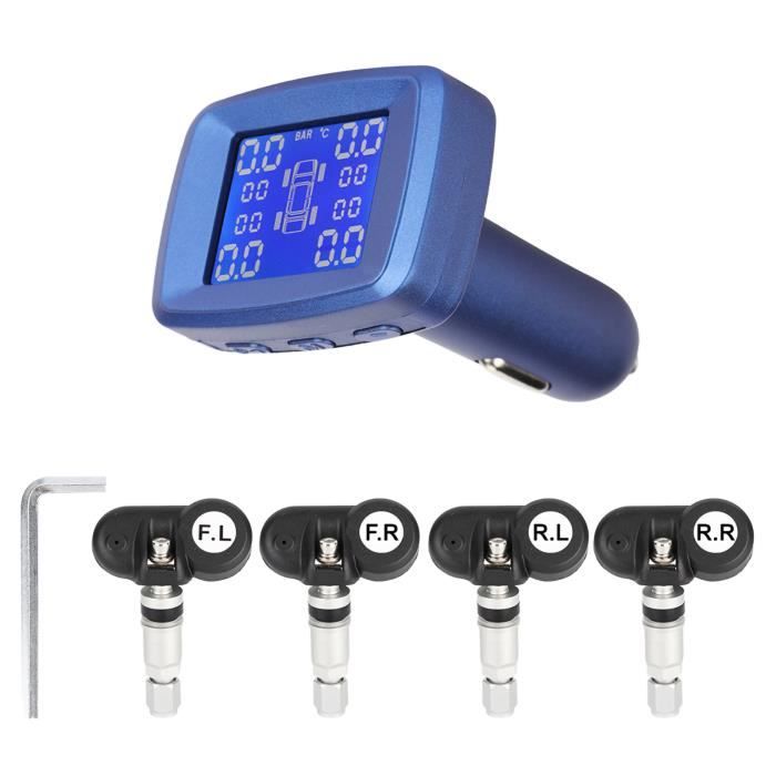Système TPMS Moto - Capteur Pression Pneus Avec Écran LCD | USB Charge Magnétique