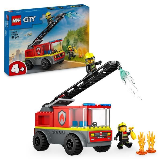 Lego City Camion De Pompier Avec Echelle 60463 Lego La Boite - vue 4