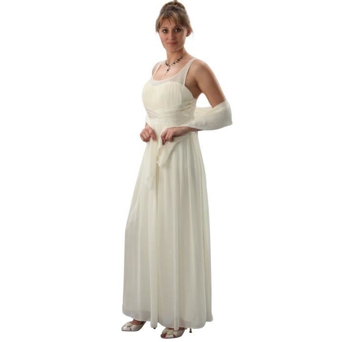 robe de soiree ecru