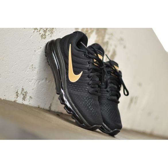 Basket Nike Air Max 2017 GS noir/or - Cdiscount Chaussures