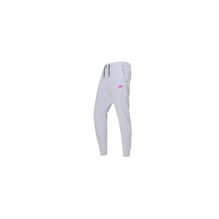Pantalon de survetement Nike TECH FLEECE Gris et blanc Cdiscount Pret a Porter