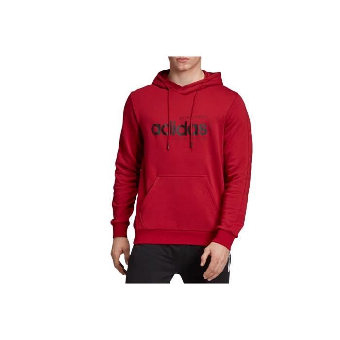 hoodie adidas rouge