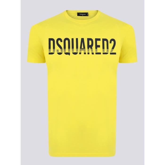 t shirt dsquared jaune