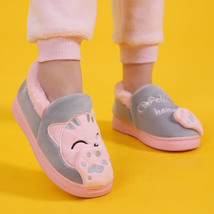 Bébé garçons filles pantoufles chaussures anti-dérapant semelle souple  dessin animé mocassins champignon enfant en bas âge/petit enfant chaud  pantoufles intérieur/extérieur 