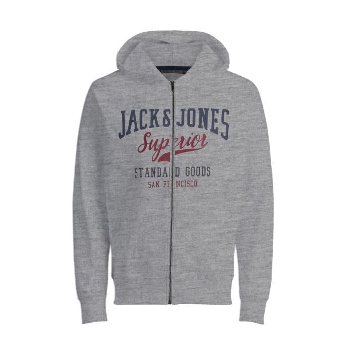 Sweat Jack & Jones Logo Gris pour Homme Gris - Cdiscount Prêt-à-Porter