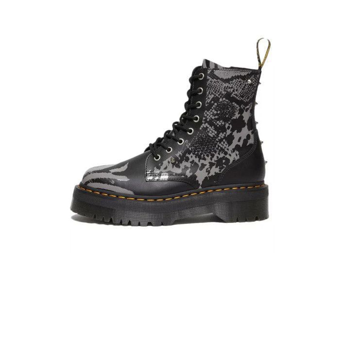 Bottes à lacets JADON - DR MARTENS - Cuir - Plateau 6cm - Noir