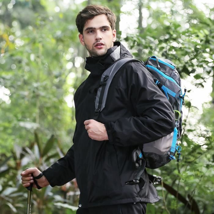 Blouson De Ski Homme Cargo Softshell 3 En 1 Chaude Polaire Vêtement De