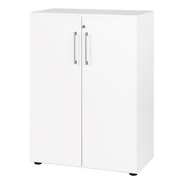 Office akktiv RENATUS Armoire pour bureau 2 tablettes, 3 hauteurs de classeurs blanc