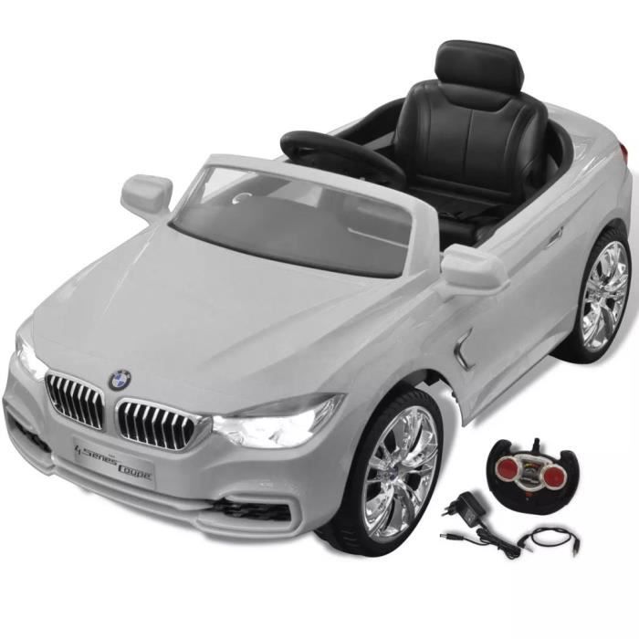 Bmw Voiture Enfant A Batterie Avec Telecommande Blanc Cdiscount Jeux Jouets