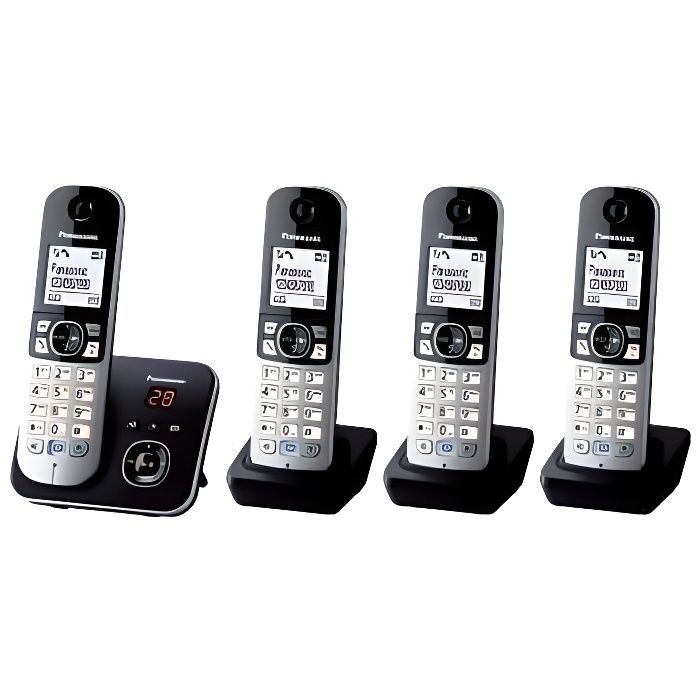 Panasonic KX TG6824GB Quattro 1 base + 3 combinés - vue 9