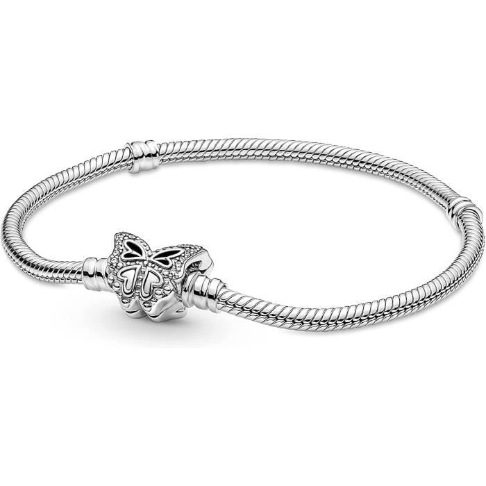 Bracelet PANDORA Moments 590782C01-18 Argent Bleu Femme