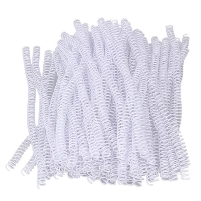 VBESTLIFE Bobines De Reliure En Spirale En Plastique 3/4in Peignes De Reliure En Spirale Bobines