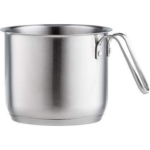 Petite Casserole En Inox Avec Bec Verseur - 18x8x5 Cm, 125 Ml - Pour Chauffer Lait, Huile, Fondre Du Beurre - Compatible Induction - 6