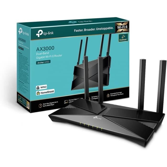 Routeur WiFi 6 4G LTE - Slot SIM, 300 Mbps, 4 Antennes, Compatible Avec Nombreuses Bandes - 4
