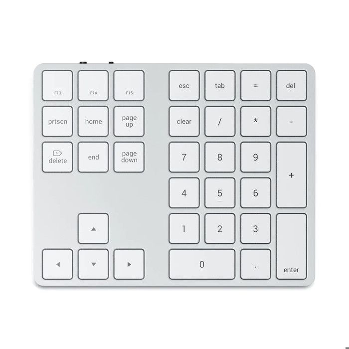 Clavier Bluetooth - SATECHI - Étendu - Pavé numérique complet - Flèches de navigation - Raccourcis MacOS