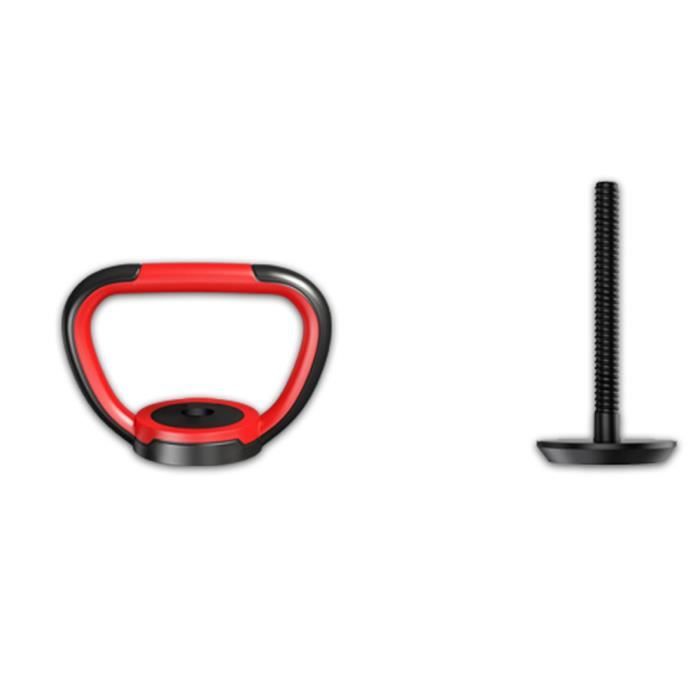 Ruffman Poignée De Kettlebell Réglable – Acier Chromé, Compatible Disques 30 Mm, Compacte Et Ergonomique
