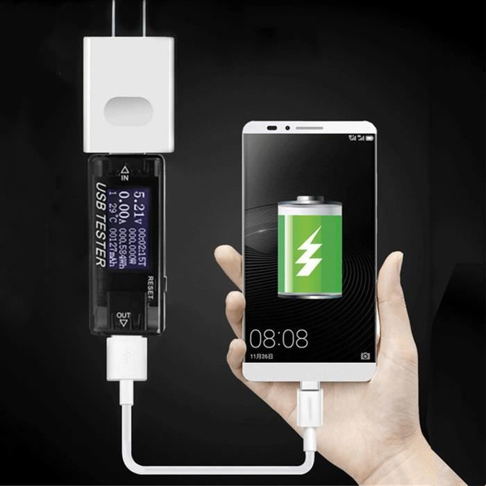 Testeur USB, Voltmètre, Ampèremètre, Outil De Test De Puissance Mobile Pour Chargeurs Muraux