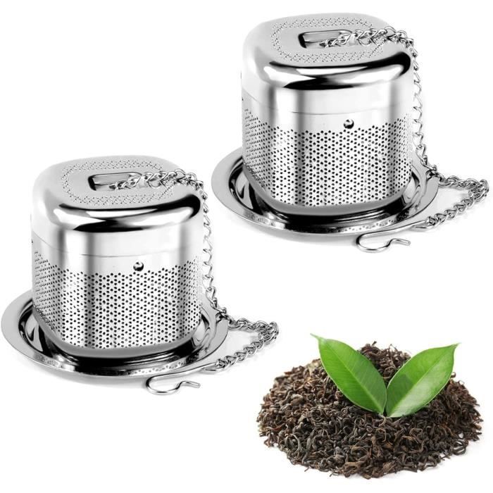 Infuseur à Thé En Acier Inoxydable - Passoire Fine Pour Théière, Taille 9,3x7,4x7,4 Cm - Pour Thé Vrac, Infusions