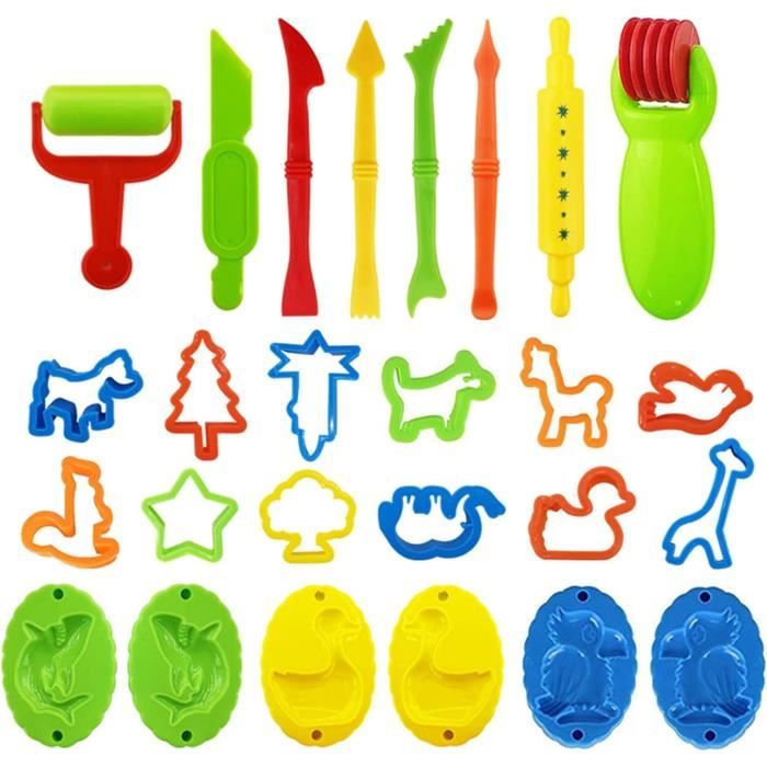 Gros Kit De Pâte à Modeler MKAKYES – 16 Pots De 50 G + 18 Outils, Cadeau Créatif Pour Enfants Dès 3 Ans