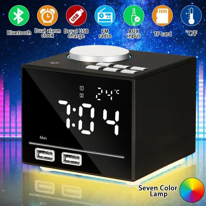 Haut-parleur sans fil pour radio FM MP3 or Haut-parleur rechargeable USB coloré Coran Haut-parleur Bluetooth Haut-parleur télécommande Télécommande numérique LED