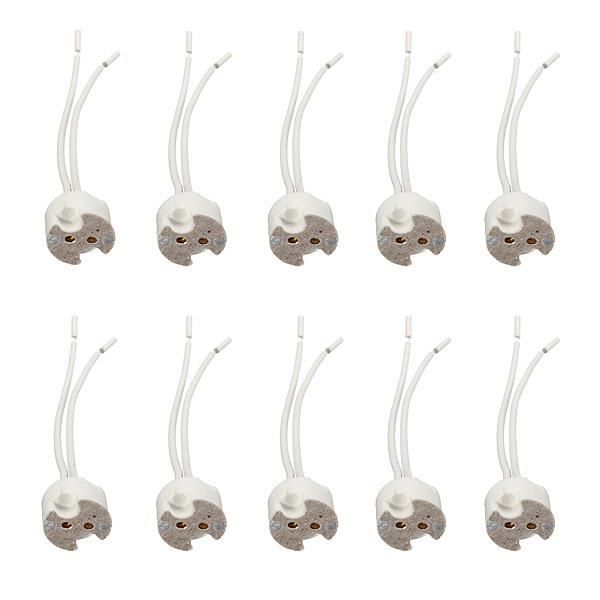Ronlok Lot De 30 Supports Douilles LED MR16 GU5.3 Céramique – Lot Éclairage Spots 100W 250V