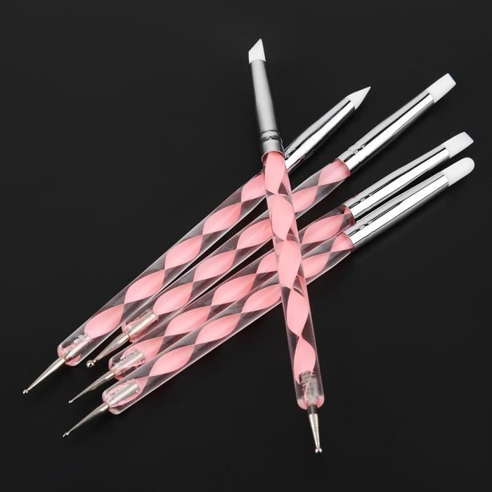 10 Pièces Pinceaux En Silicone Pour Sculpture Et Poterie - Outils Argile Polyvalents Avec 5 Pointes, 2 Tailles Pour Maquette Et Artisanat