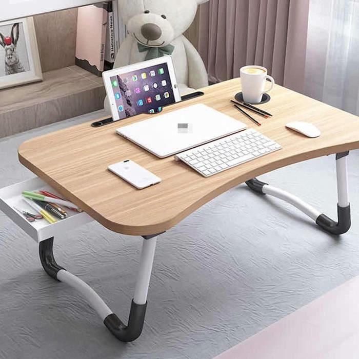 Plateau Pour Ordinateur Portable Lit/canapé Avec Coussin - Jusqu'à 17.3 Pouces, Rangement Téléphone, Poignée
