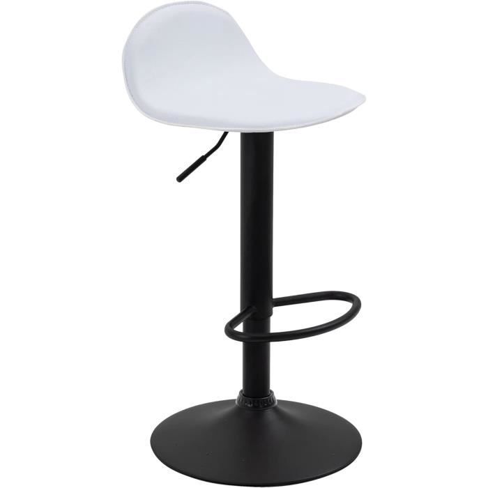 CLP Table De Bar, Réglable En Hauteur, Pivotante Avec Piétement Métallique, Table De Bistrot Pour Bar Et événements, Plateau De Table Ř 60 Cm, Couleur:Noir/Noir, Forme:Rond