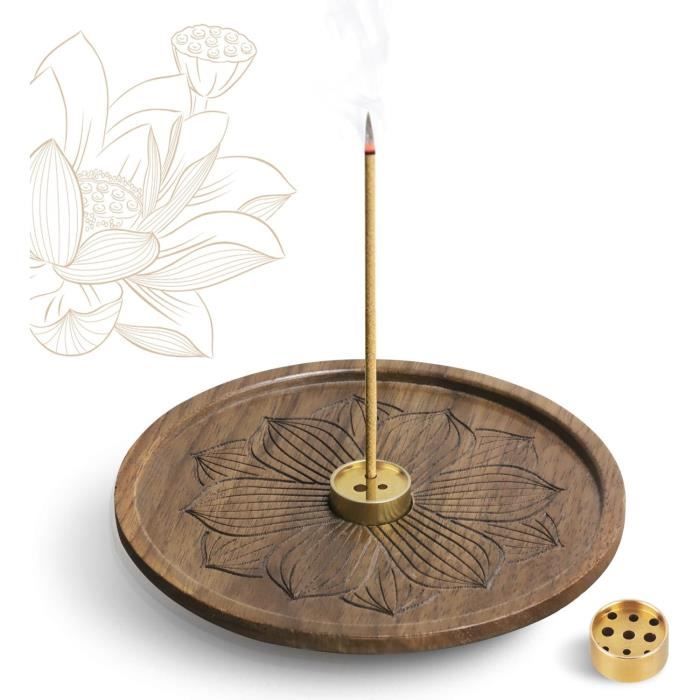 Porte-encens En Bois Multifonction - Brûleur à Bâton D'encens Inversé - Design Triangulaire - Neuf
