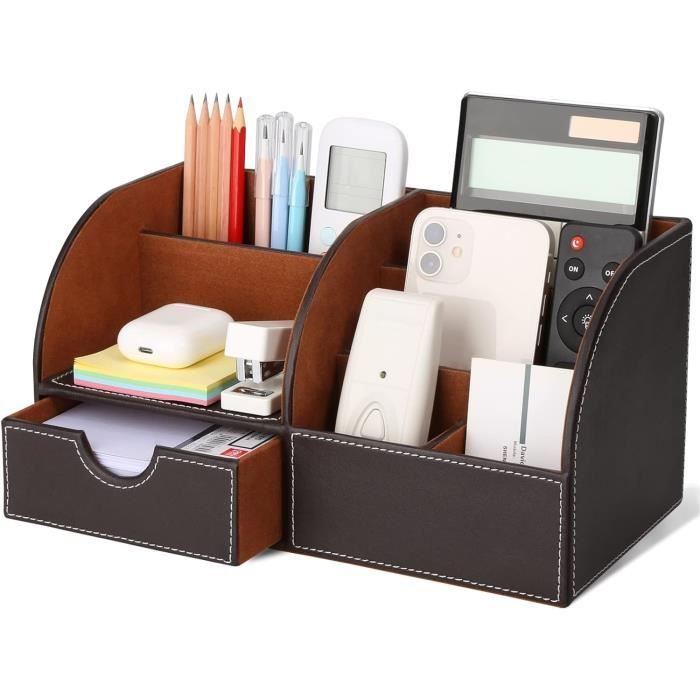SONGMICS Organisateur De Bureau Modulable 3 Formes - Rangement Bambou Naturel Pour Bureau, Cuisine, Salle De Bain