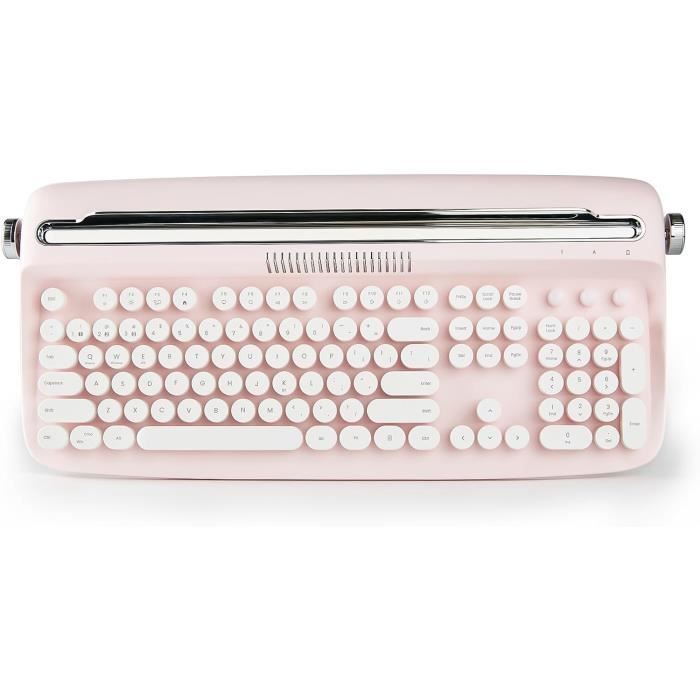 Actto B503 Clavier Sans Fil Bluetooth Rétro Avec Support Intégré Pour Machine À Écrire (B503