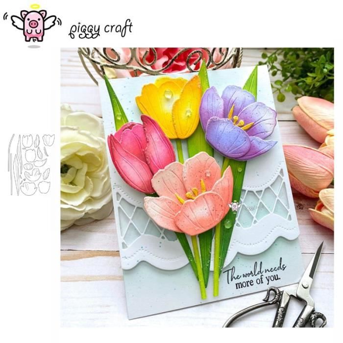Matrice Découpe Métal Fleurs De Poinsettia Noël - Pochoir Gaufrage Scrapbooking Et Cartes