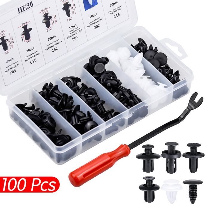 Lot De 50 Clips De Fixation Garniture Auto RYQ500070 - 17.4x9.5x6.5 Mm, Plastique, Pour Land Rover - 6