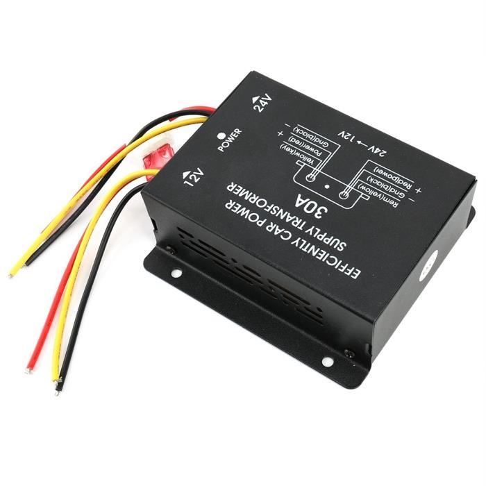 Abaisseur Tension 24V Vers 12V 30A 360W - Convertisseur DC/DC Étanche IP67 | Pour Véhicules, Golf, Bateaux