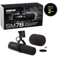 Shure SM7B Microphone Dynamique Voix pour le Broadcast, le Podcast et lenregistrement, Micro de Studio XLR pour la Musique et la-1