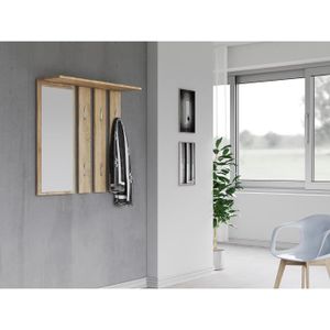Porte-Manteau Sur Pied Avec Étagère - Blanc, Métal, 170 Cm - Pour Entrée, Chambre, Petit Espace - 6