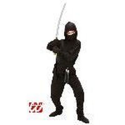 Costume Ninja Enfant Wizland - Combinaison Capuche, Masque, Ceinture, Gants - Halloween Et Carnaval 3-11 Ans