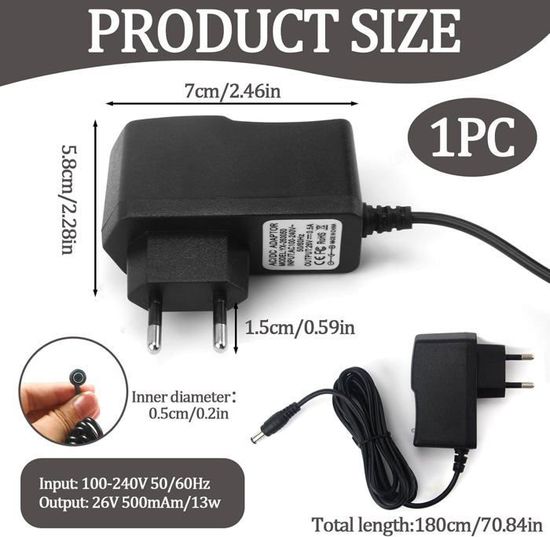 Hoover H Free 100 Chageu 26V Pou Aspiateu Sans Fil, Compatible Avec Hoove Chargeur Karcher Vitre