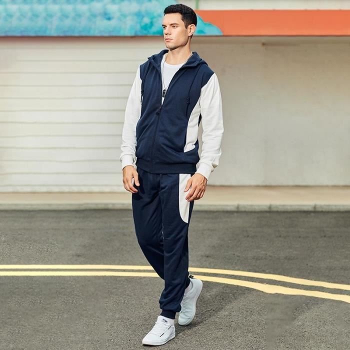 Ensemble Jogging - Noname - Survêtement Homme - Bleu - Respirant