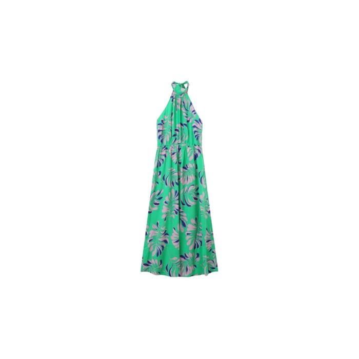 Robe D'été Mossimo Taille XL - Sans Manches, Doublée, Motif Aquarelle - Dos Plus Long - Occasion En Excellent état