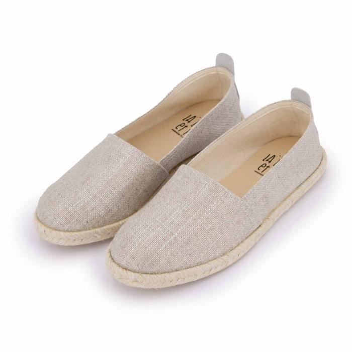 Mocassin toile LA LUNE ET TOI 37165300 Blanc Argent