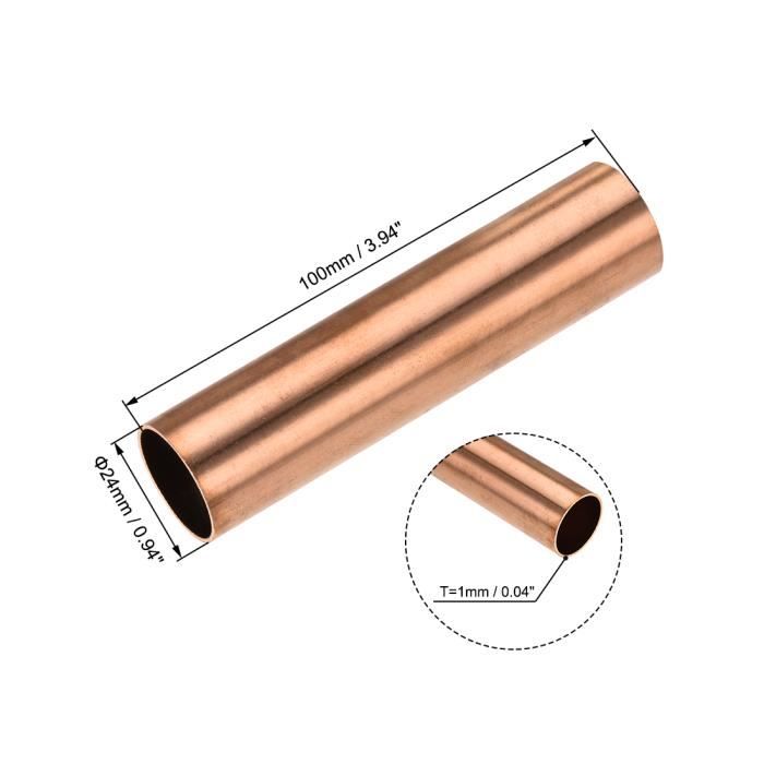 Tube En Laiton Creux - Longueur 20 Cm - Diamètre Extérieur 3 Mm (Options 4-8 Mm) - Épaisseur Paroi 0,5 Mm - Pour Modélisme - 13