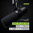 Shure SM7B Microphone Dynamique Voix pour le Broadcast, le Podcast et lenregistrement, Micro de Studio XLR pour la Musique et la-2