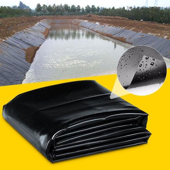 TEMPSA - Bâche bassin - 8X6M - Épaisseur 0.12mm - PVC - Membrane Imperméable  Réservoir Étang Pisciculture - Cdiscount Jardin