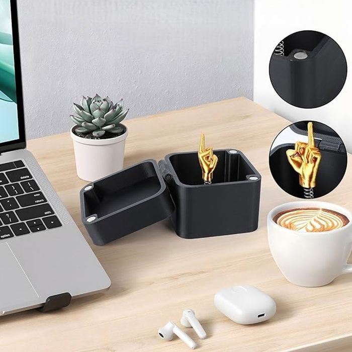 Le cadeau ennuyeux avec le doigt du milieu dans une boîte cadeau avec vis farces Surprise Pop-Up nouveauté cadeaux drôles pour jouets pour adultes