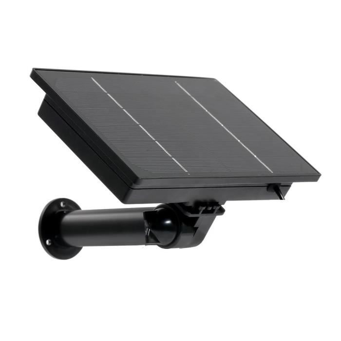 Panneau solaire 4W 5V extérieur étanche résistant aux intempéries supports  réglables panneau photovoltaïque à faible consommation d'énergie pour  batterie rechargeable caméra de surveillance