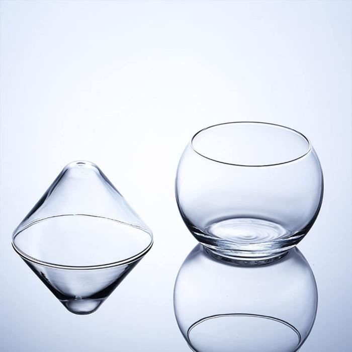 Set De 4 Verres à Martini WOTOR Sans Pied - 230ml, Verres Cocktail Élégants Pour Bar Et Maison