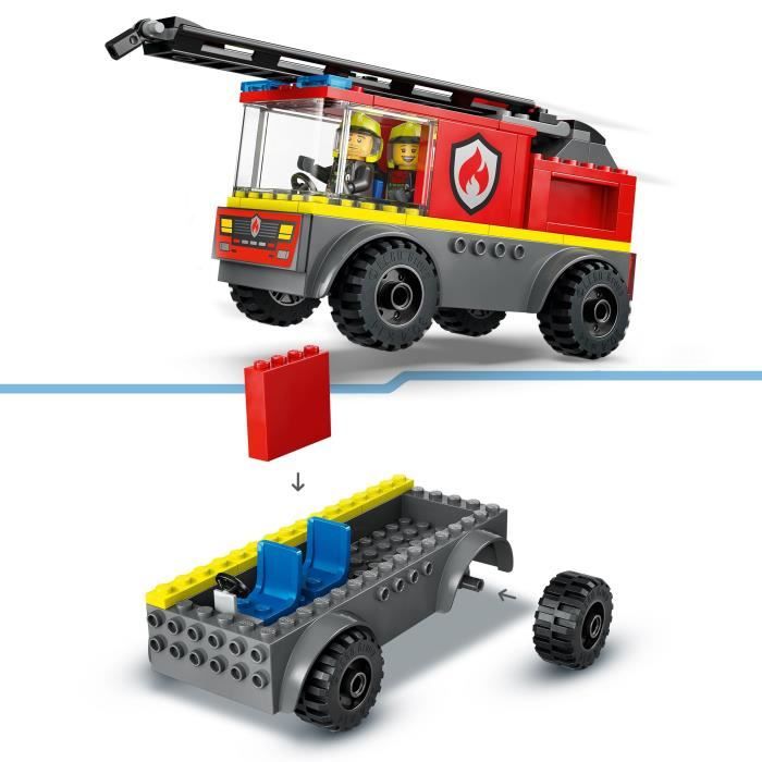 LEGO City 60463 Camion de pompiers avec échelle - Jeu de construction ...