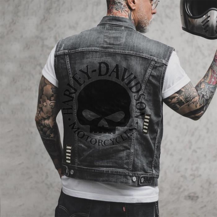 Gilet jeans homme outlet