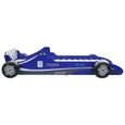 LEXLIFE Lit voiture de course Enfant en bois - 90 x 200 cm - Cadre de lit - Bleu-3